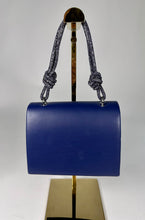 Load image into Gallery viewer, ‘Bailey’ Royal Blue Faux Leather Envelope Bag
