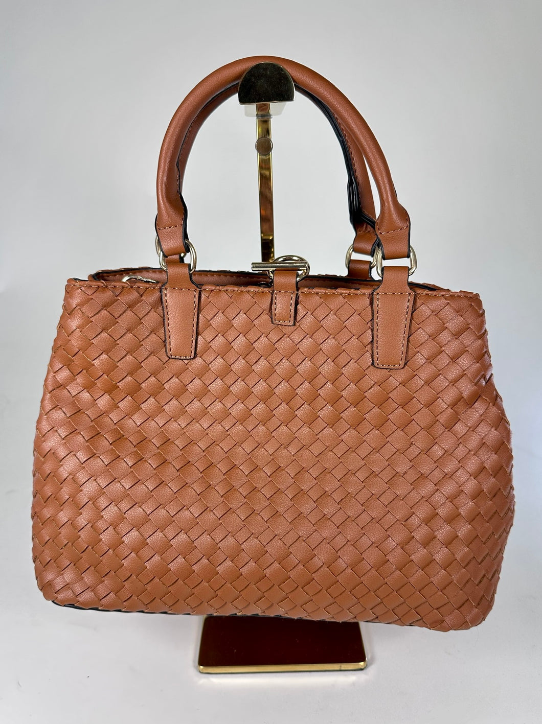 ‘Louis’ Brown Wefted Tote Bag