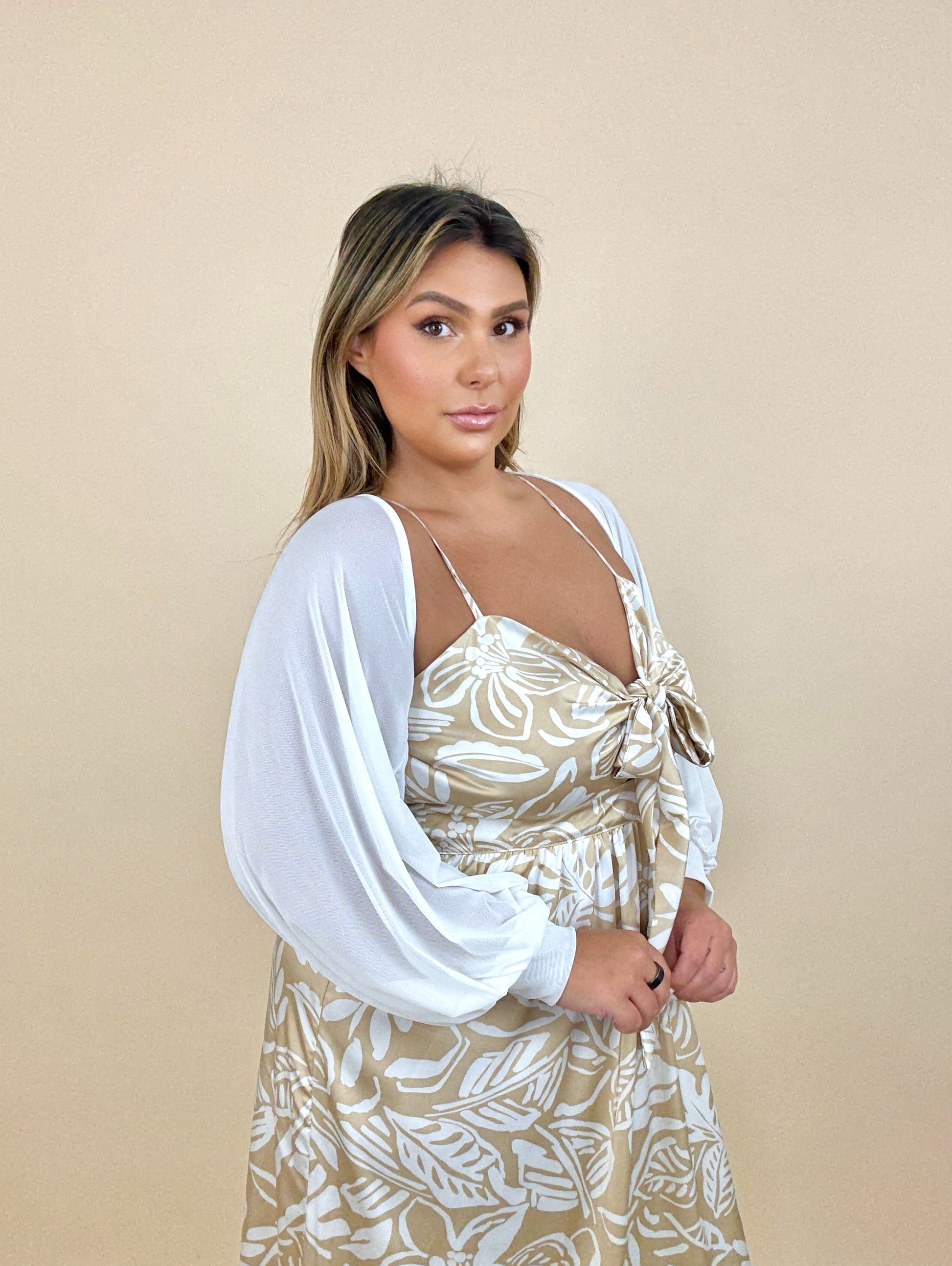 Sheer Billow Shrug