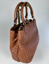 Load image into Gallery viewer, ‘Louis’ Brown Wefted Tote Bag
