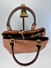 Load image into Gallery viewer, ‘Louis’ Brown Wefted Tote Bag
