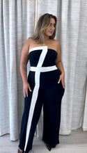 Load image into Gallery viewer, ‘Lyss’ Black &amp; White Jumpsuit
