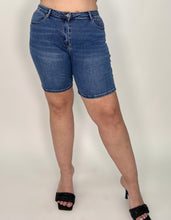 Load image into Gallery viewer, ‘Monkey Jean Shorts Medium Length
