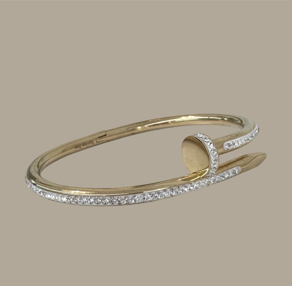 Diamond Studded Nail Bracelet (2 colors)