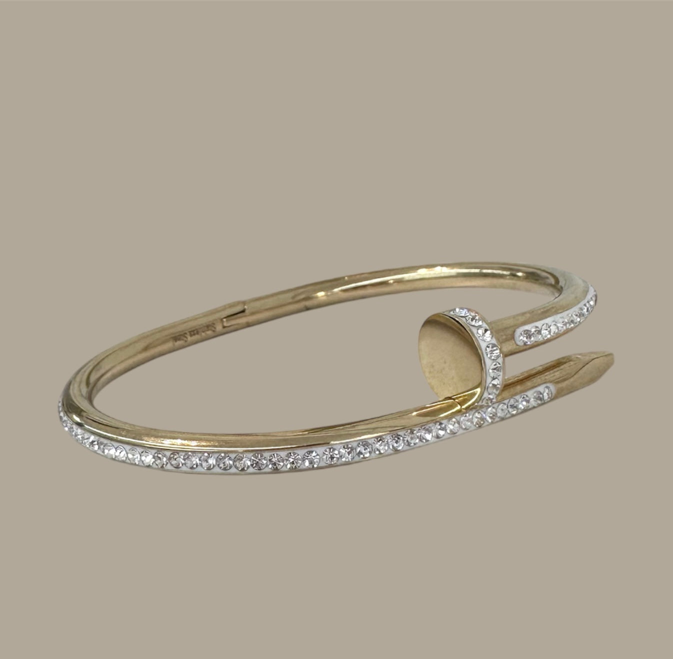 Diamond Studded Nail Bracelet (2 colors)