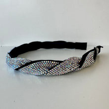 Load image into Gallery viewer, Holographic Rhinestoned Twist Headband
