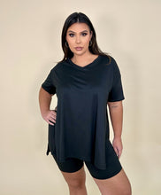 Load image into Gallery viewer, Oversized Tee &amp; Biker Shorts Set
