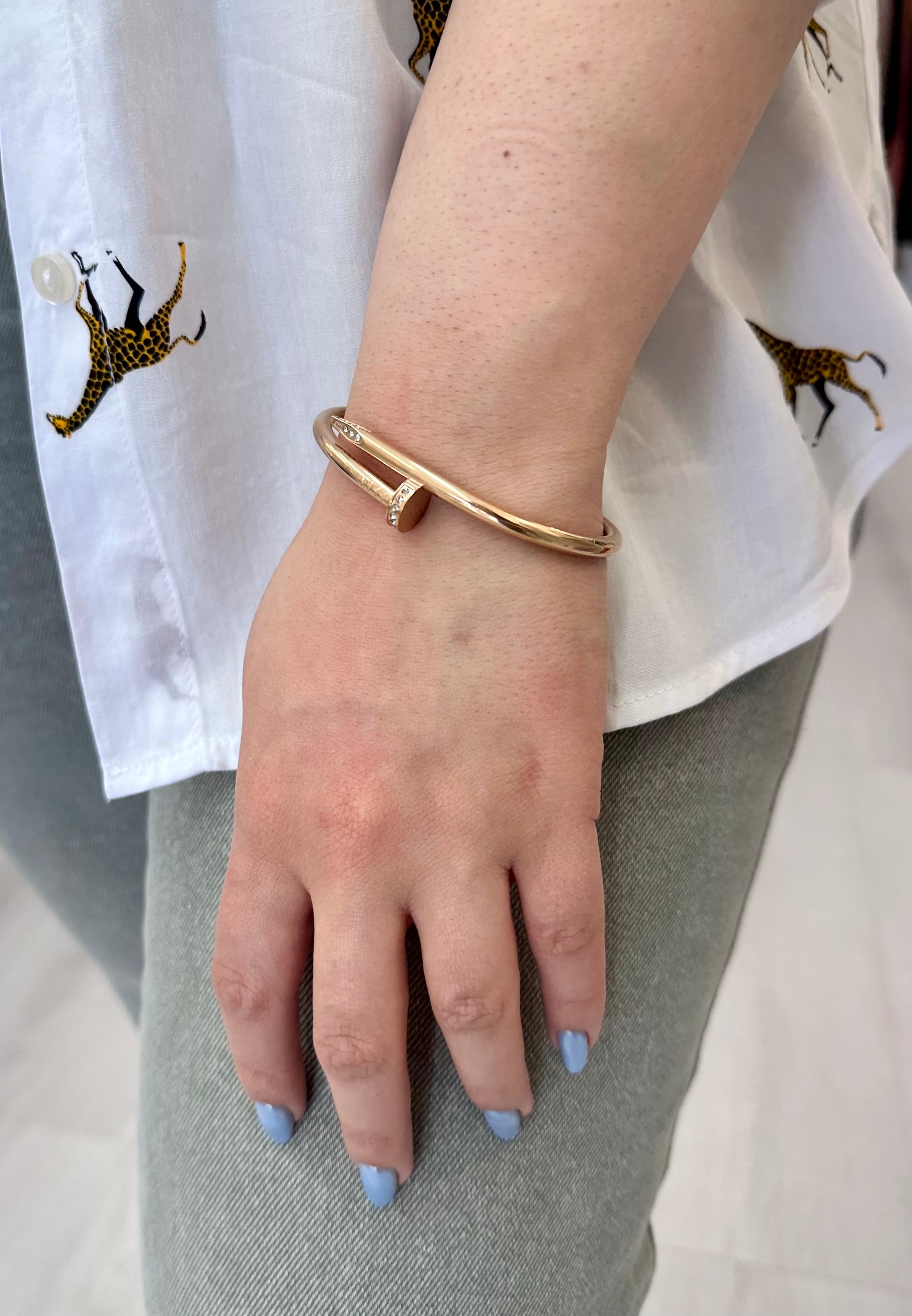 Rose Gold Nail Bracelet
