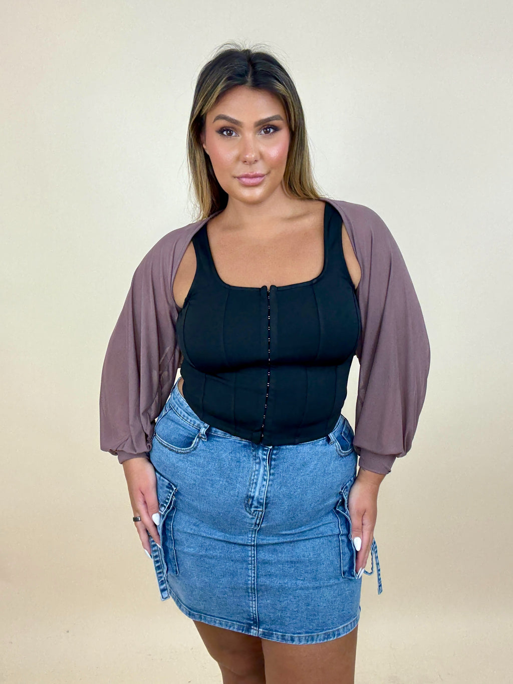 Sheer Billow Shrug