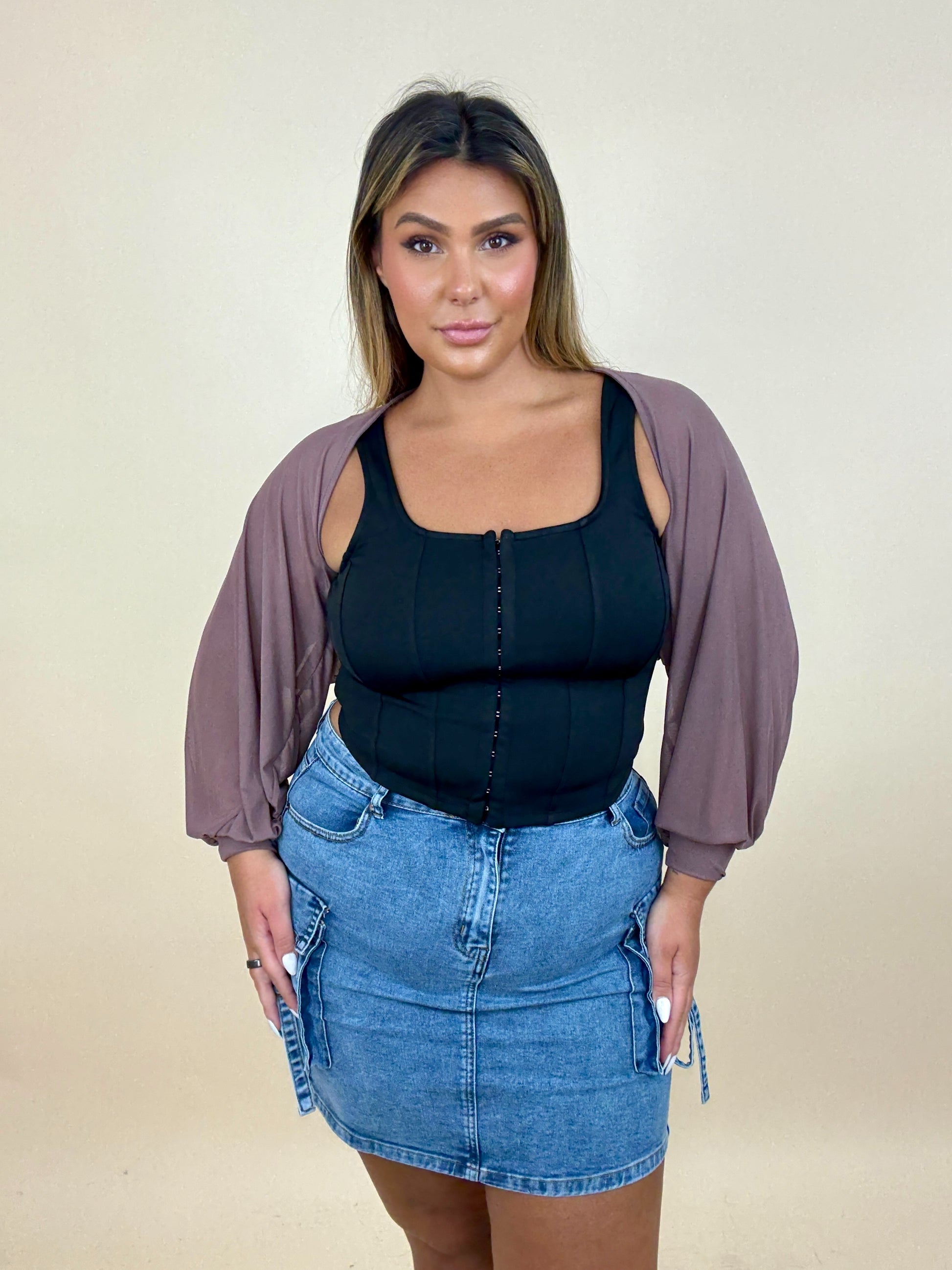Sheer Billow Shrug