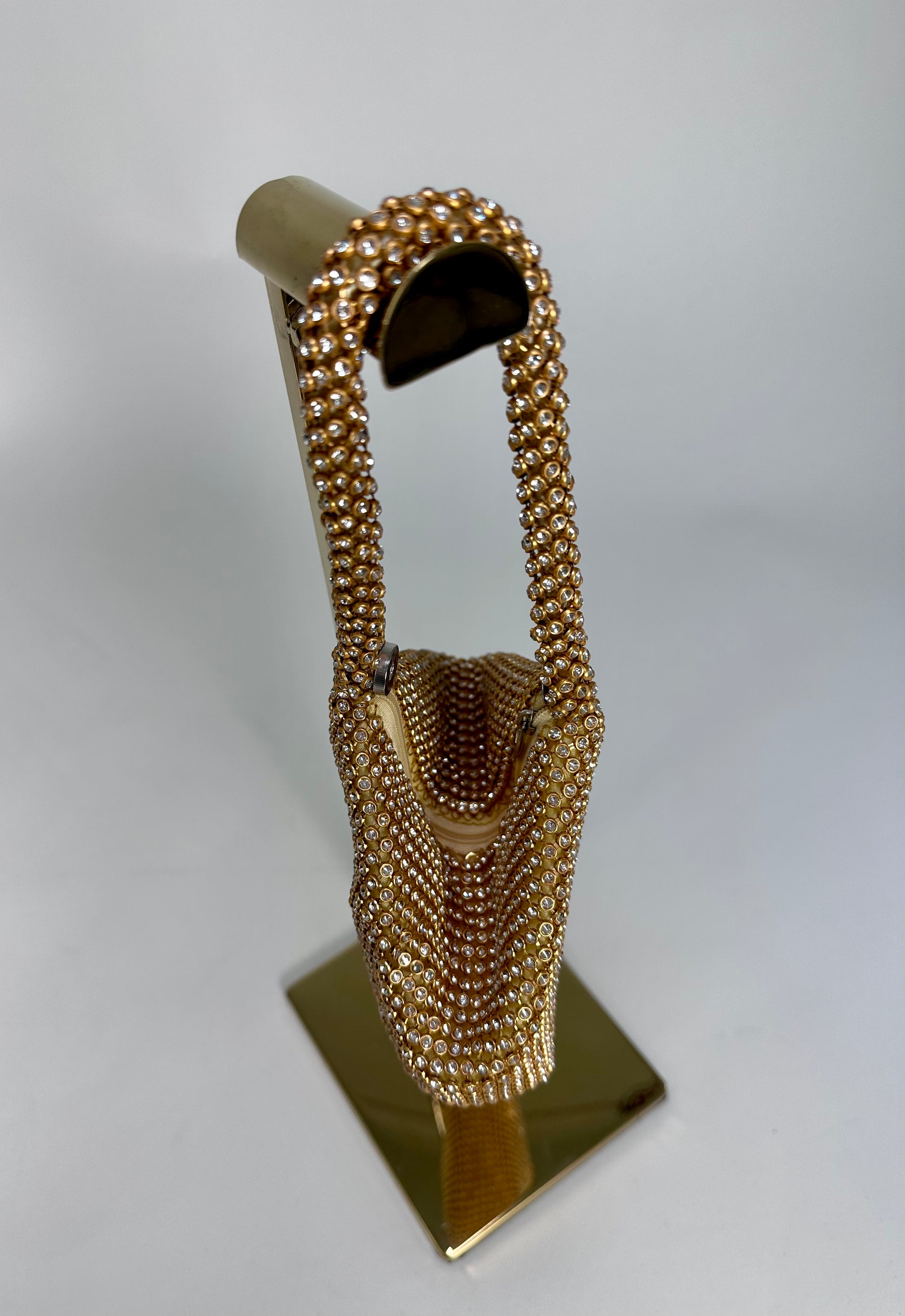 ‘Sophie’ Small Folded Gold Blinged Bag