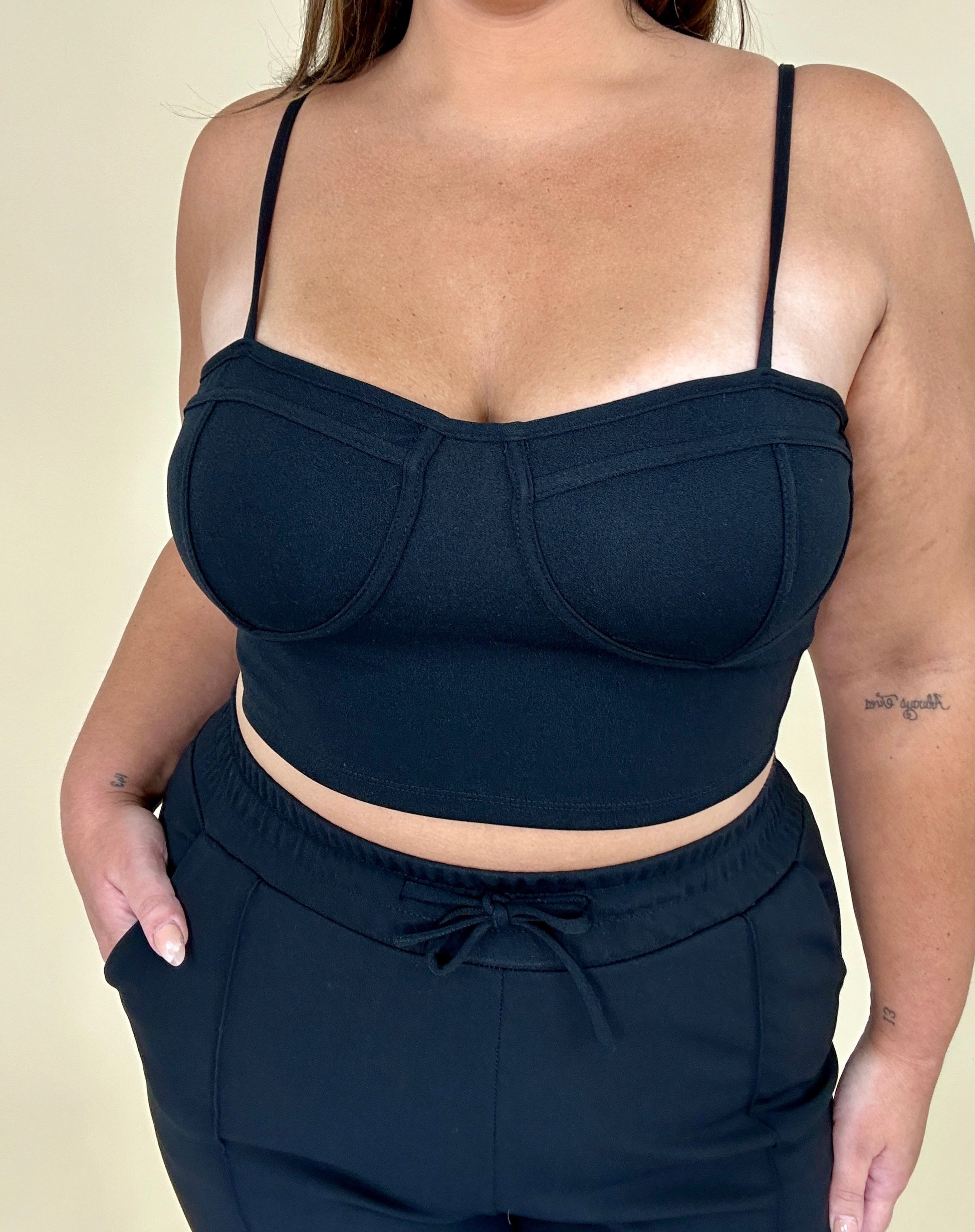 Cropped Tank & Pants Set (2 colors)