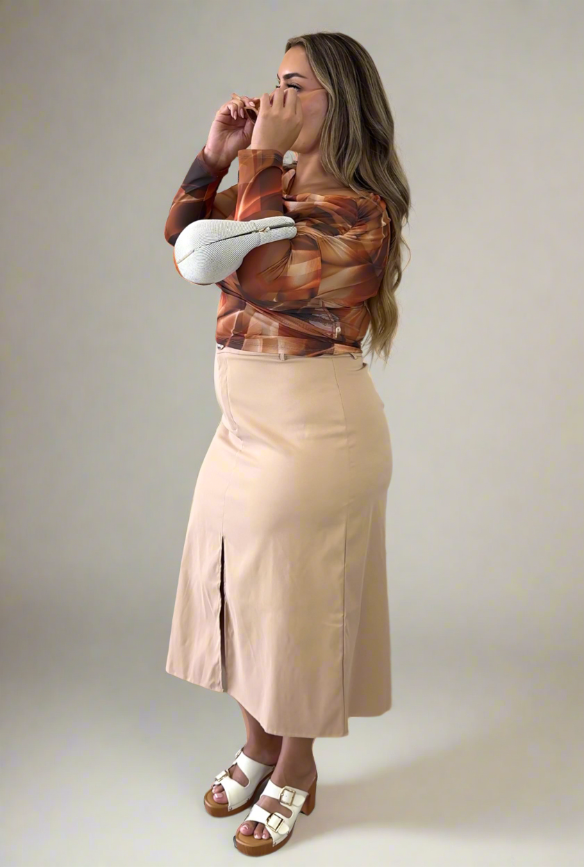 Light Tan Mid/Long Skirt