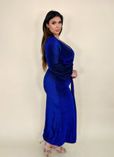 Load image into Gallery viewer, Shimmer Blue Evening Dress
