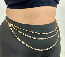 Load image into Gallery viewer, Layered Diamond Chain Belt (2 colors)
