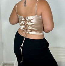 Load image into Gallery viewer, Gold Corset Top
