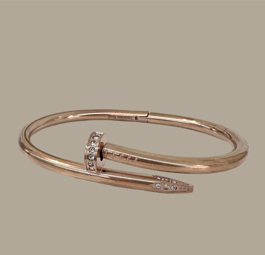 Rose Gold Nail Bracelet