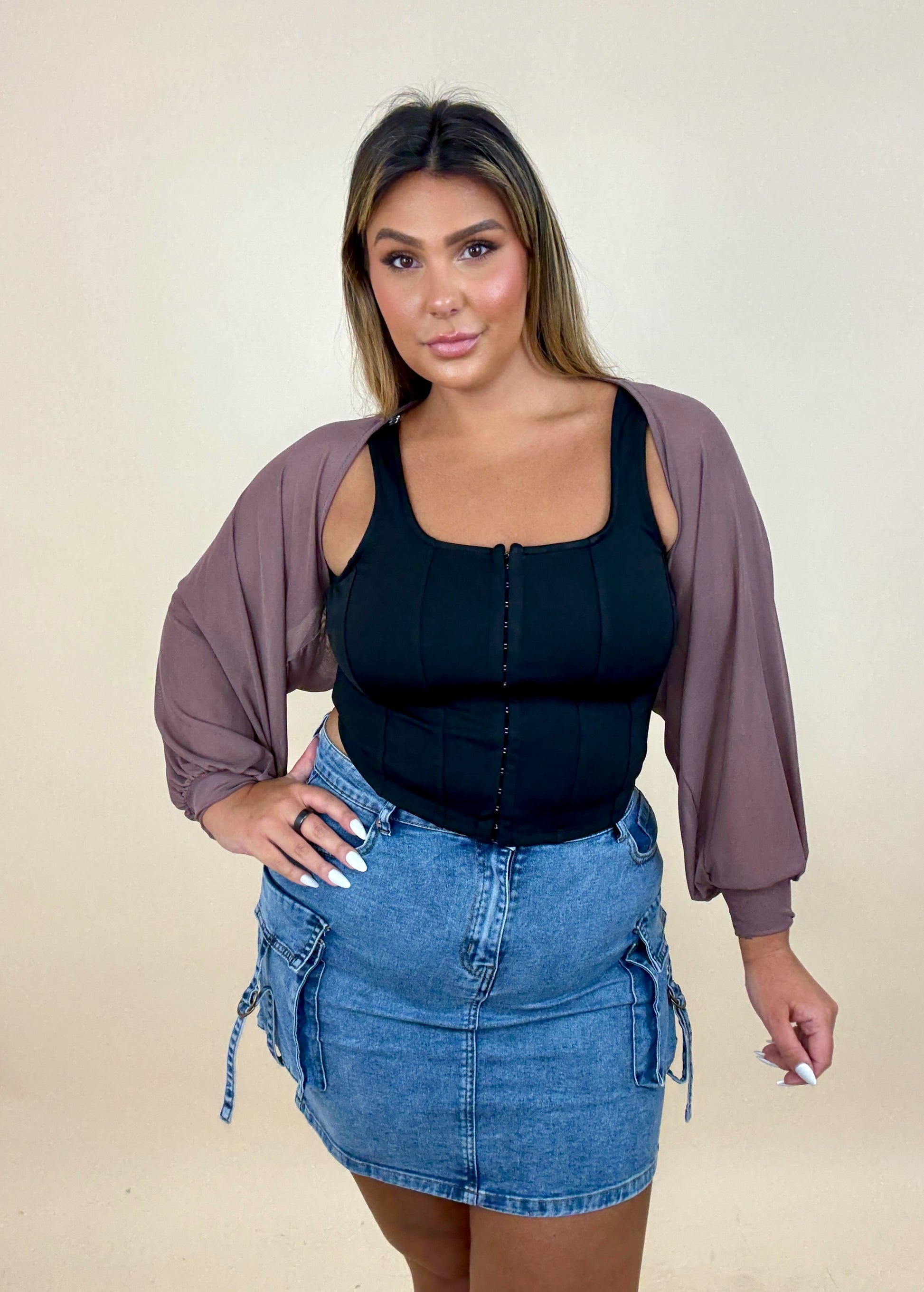 Sheer Billow Shrug