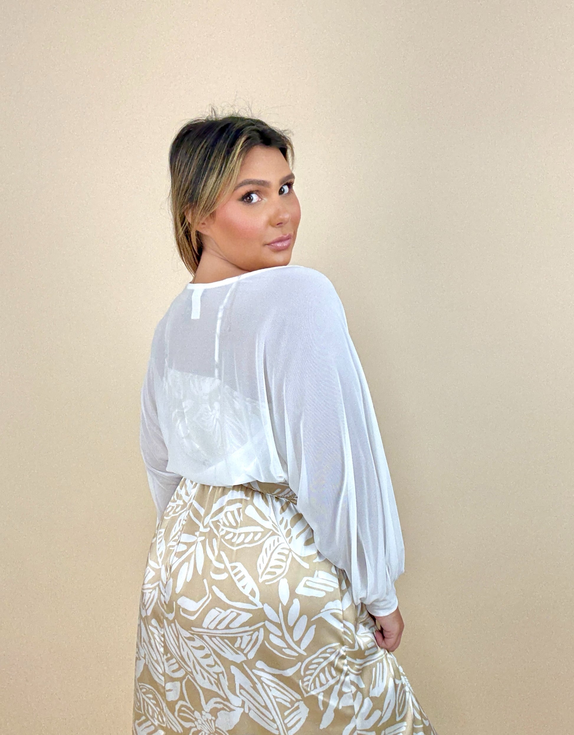 Sheer Billow Shrug