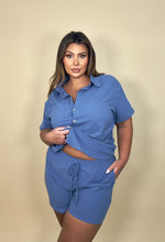 Load image into Gallery viewer, Button up Shorts Set (2 colors)

