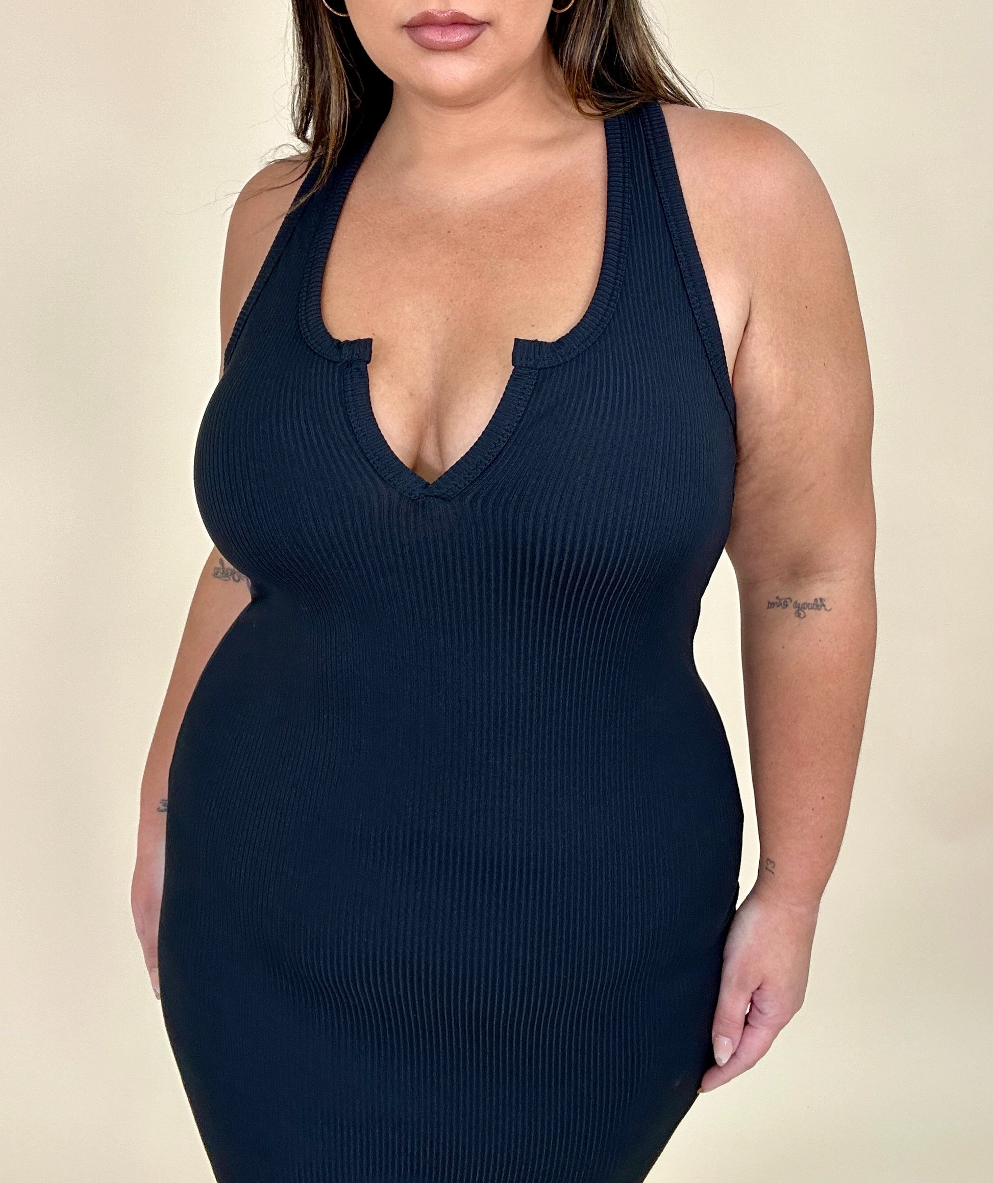 Basic Racer Back Mini Dress