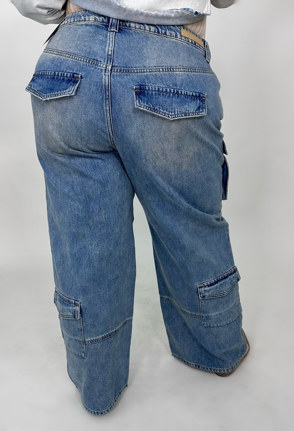 ‘Cello Wide Leg Cargo Jeans