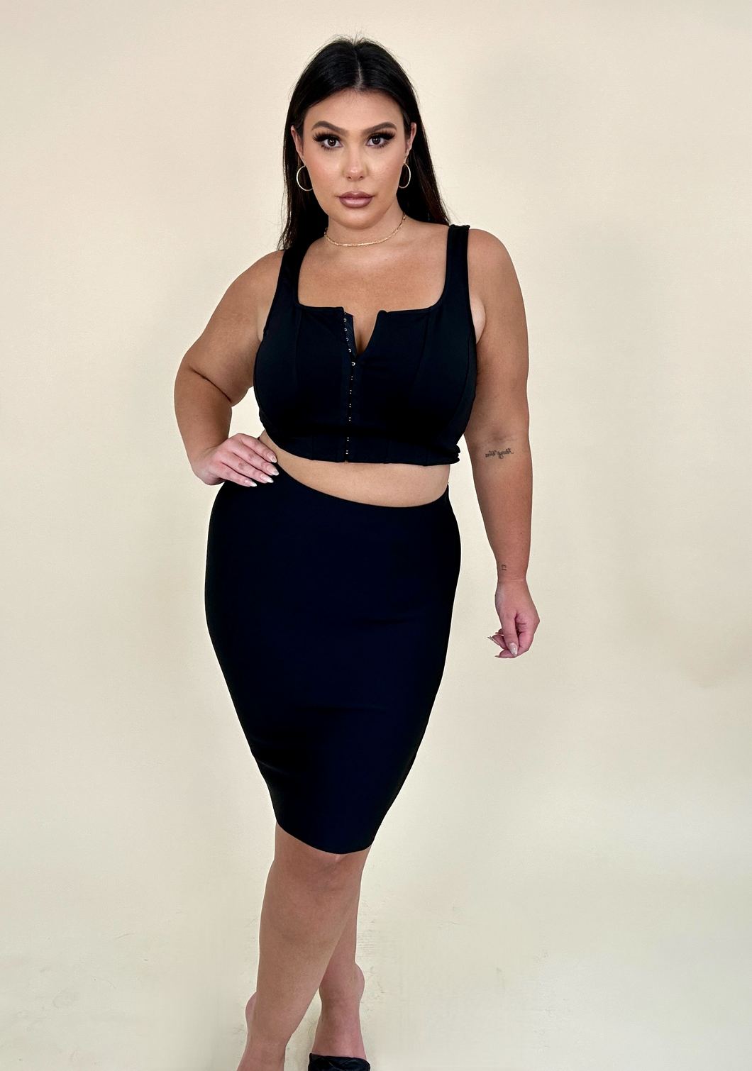 Bandage Stretch Shaping Pencil Skirt