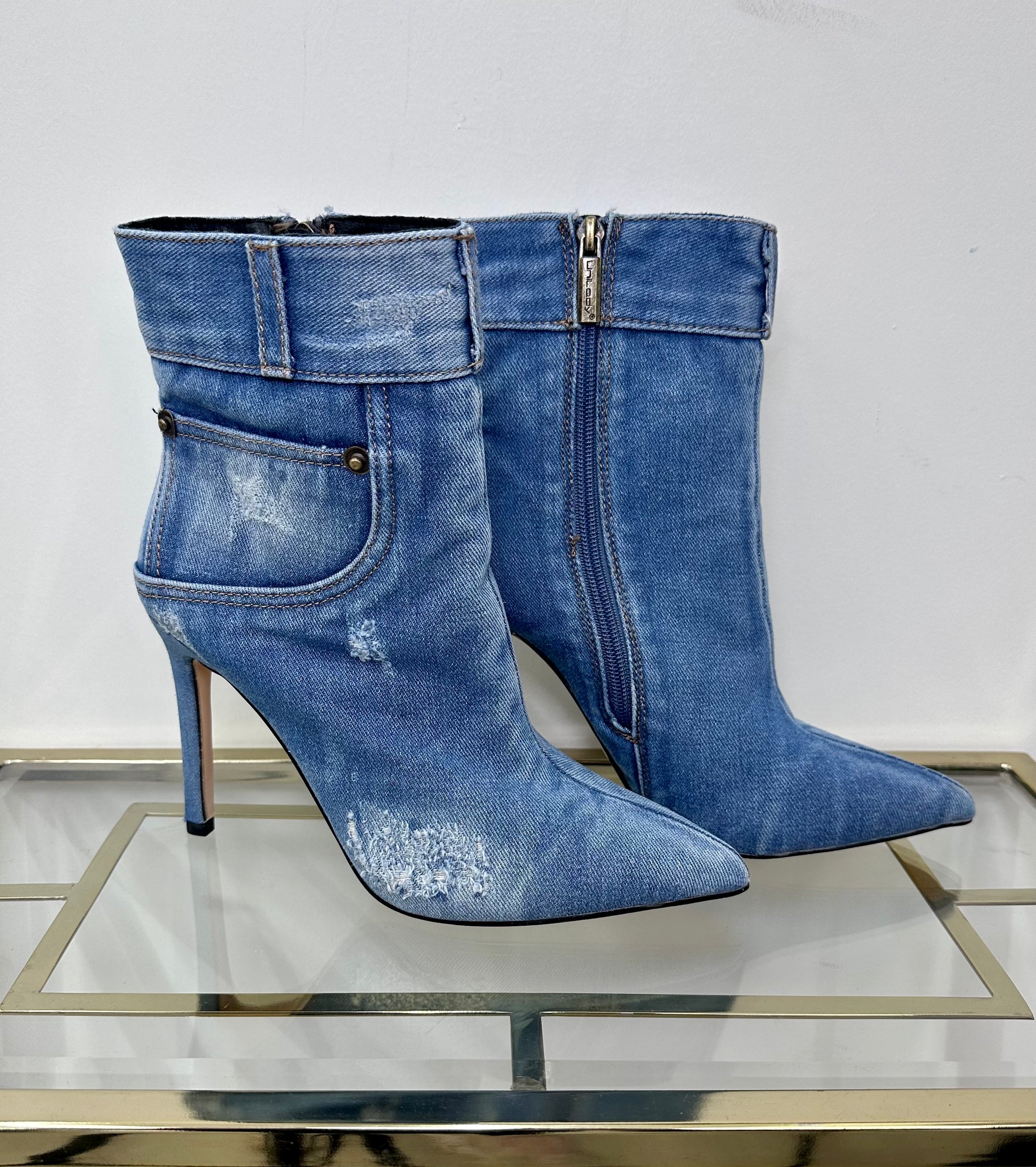 Denim Boots