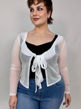 Load image into Gallery viewer, ‘Jada’ Sheer Ruffled Cover Shrug Top (2 colors)
