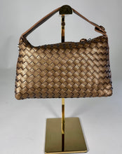 Load image into Gallery viewer, ‘Hailee’ Bronze Gold Wefted Pouch Bag
