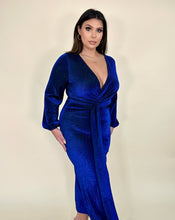 Load image into Gallery viewer, Shimmer Blue Evening Dress
