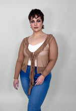 Load image into Gallery viewer, ‘Jada’ Sheer Ruffled Cover Shrug Top (2 colors)
