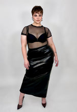 Load image into Gallery viewer, ‘Ash’ Faux Leather Long Skirt
