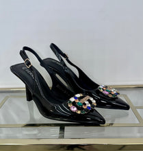 Load image into Gallery viewer, Rainbow Crystal “GG” Heels
