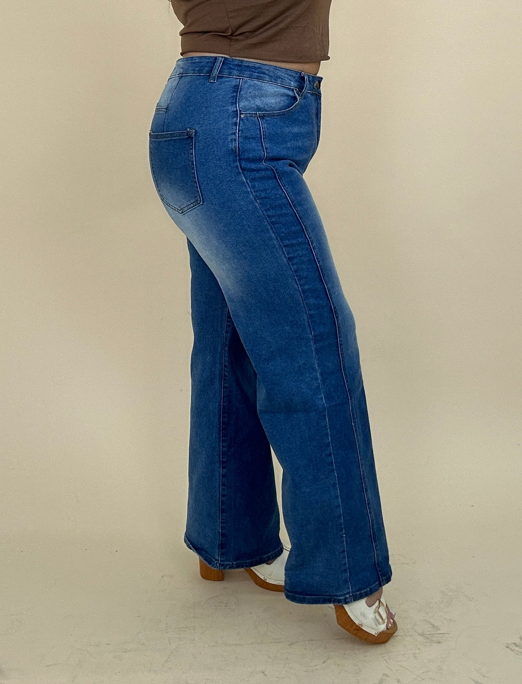 High Waisted Wide Leg Jeans