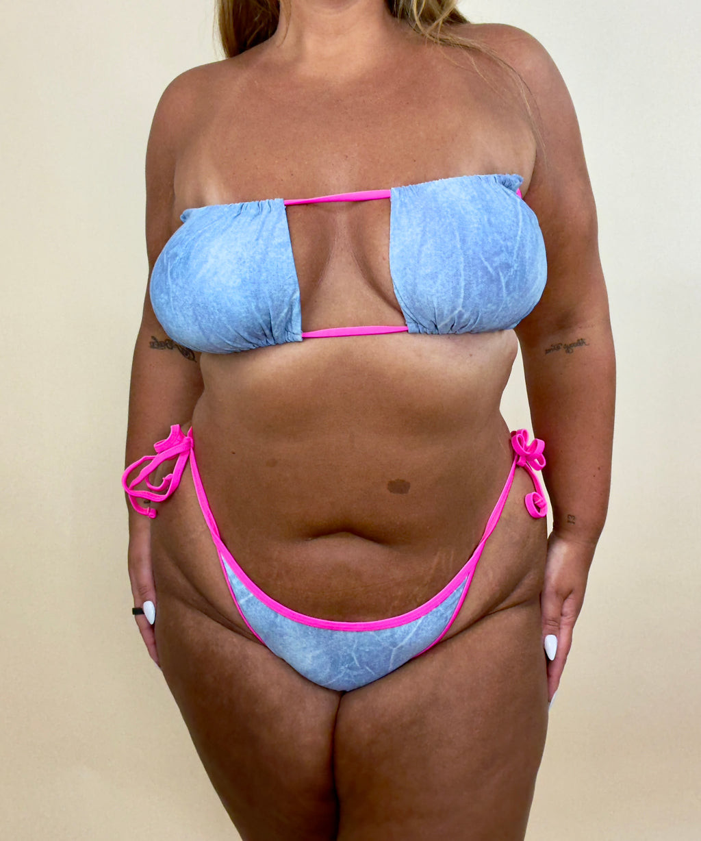 3 Way Neon Water String Bikini