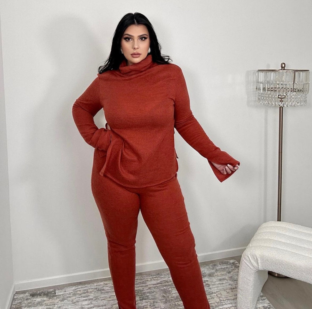 'Cheryl' Burnt Orange Lounge Set