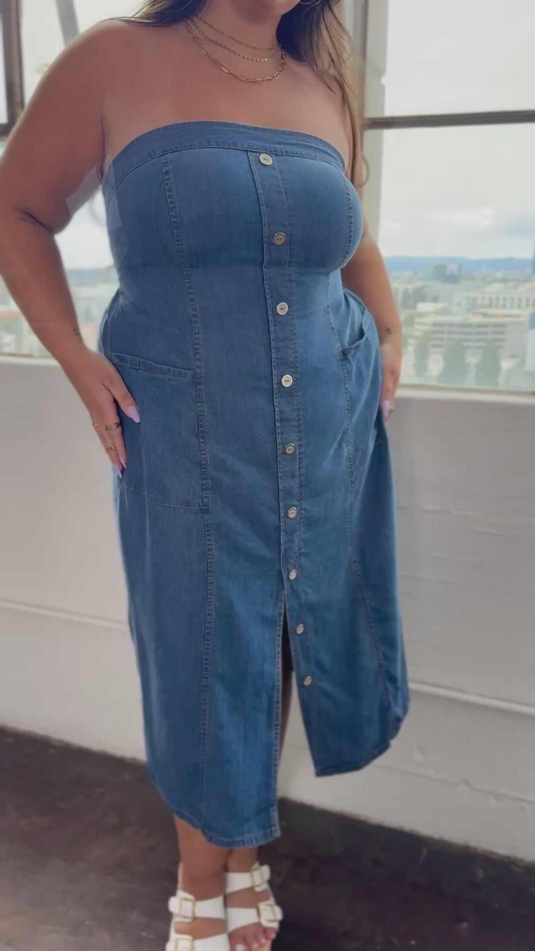 “Tahoma” Tencel Denim Dress